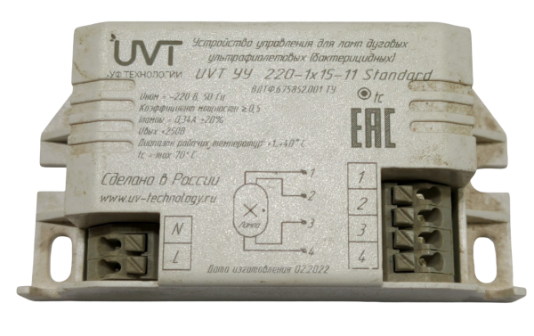 Устройство управления UVT УУ 220-1х15-11 STANDART для RDU-30D