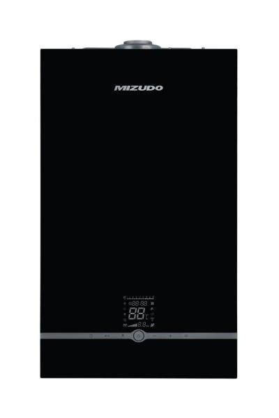 Котел газовый настенный MIZUDO GB M24Т pro 2-х конт. с шиной OT, стеклянная сенсорная панель, черная