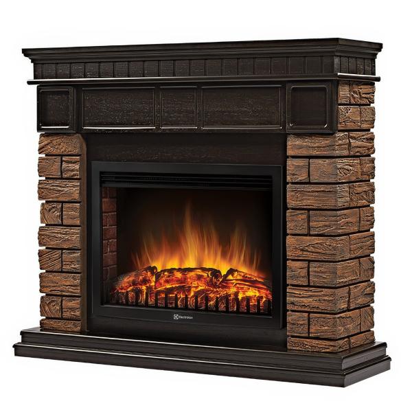 Портал Bricks Wood 25 камень темный, шпон венге