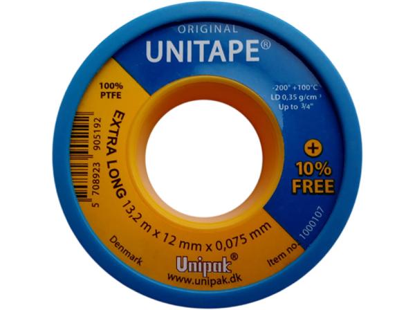 Лента UNITAPE (13,2 м х 12 мм х 0,075 мм, LD=0,35 г/см) (син. упак.)