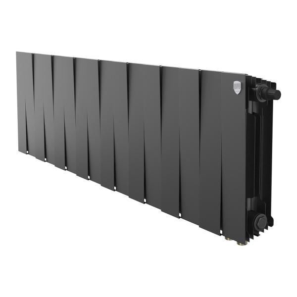 Радиатор биметаллический Royal Thermo PianoForte 300 Чёрный VR80 - 16 секц.