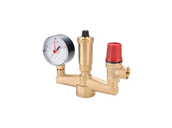 Группа безопасности котла 1&amp;quot; с манометром, предохр. клапаном и автоматическим воздухоотводом
