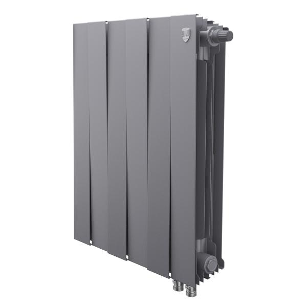 Радиатор биметаллический Royal Thermo PianoForte 500 Серебристый VR80 - 6 секц.