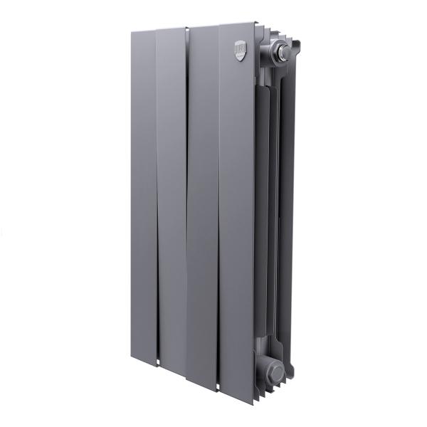Радиатор биметаллический Royal Thermo PianoForte 500 Серебристый - 4 секц.