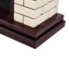 Портал Bricks 30 камень бежевый, шпон темный дуб