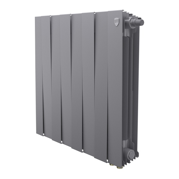 Радиатор биметаллический Royal Thermo PianoForte 500 Серебристый VR80 - 8 секц.