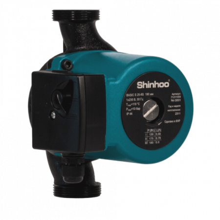 Насос циркуляционный Shinhoo BASIC S 25-8S 180