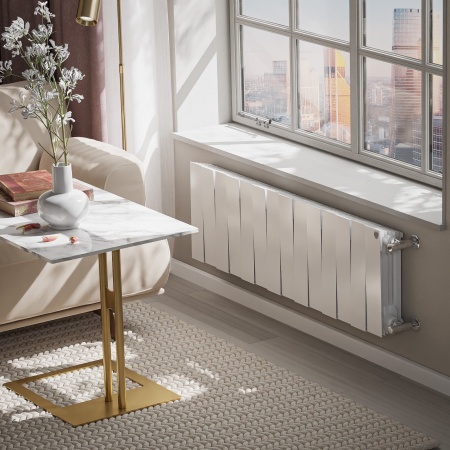 Радиатор биметаллический Royal Thermo PianoForte 300 Белый - 14 секц.