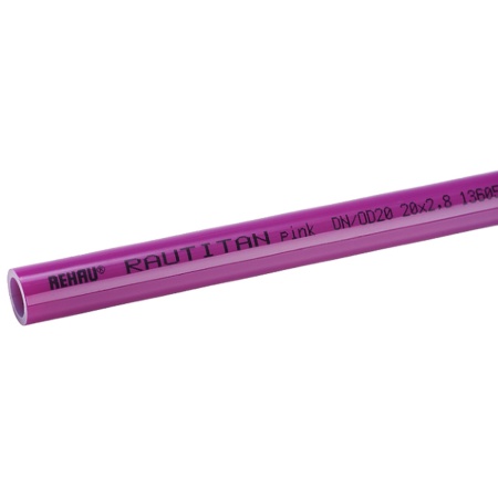 Труба универсальная RAUTITAN pink+ 20х2,8, бухта 120м