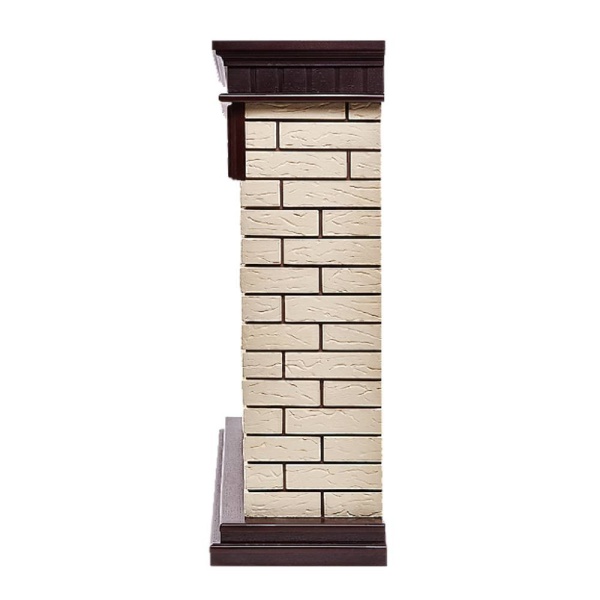 Портал Bricks 30 камень бежевый, шпон темный дуб
