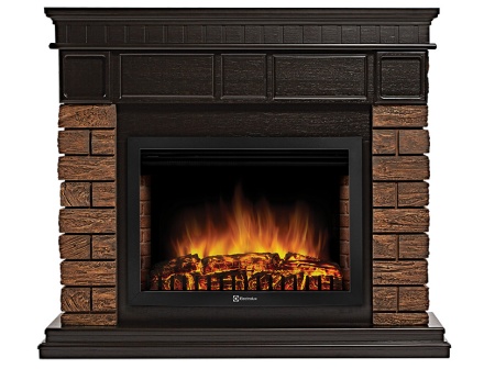 Портал Bricks Wood 25 камень темный, шпон венге
