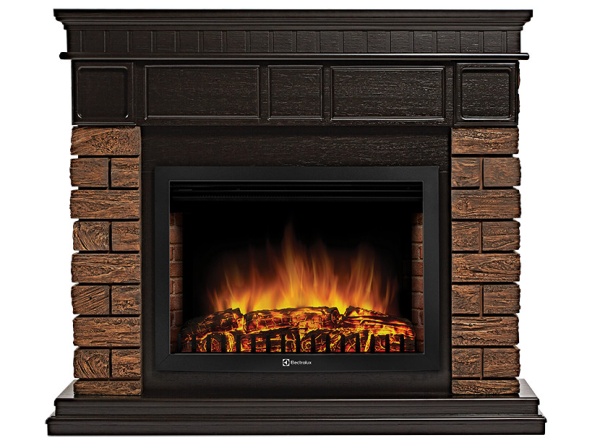 Портал Bricks Wood 25 камень темный, шпон венге