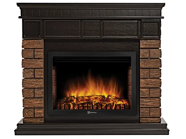 Портал Bricks Wood 25 камень темный, шпон венге