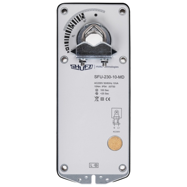 Электропривод с возвратной пружиной SHUFT SFU-230-10-MD