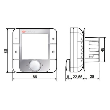 Дисплей Carel ATC4001AW0 TH-Tune UAT 24VAC T+H