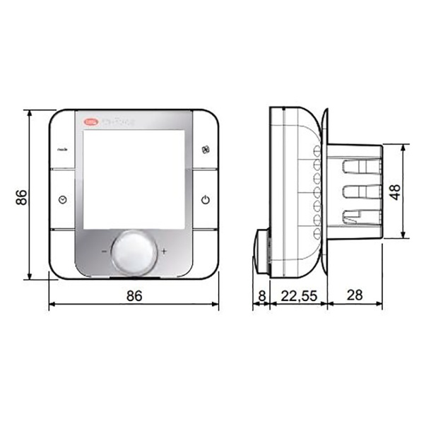 Дисплей Carel ATC4001AW0 TH-Tune UAT 24VAC T+H