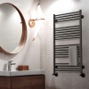 Полотенцесушитель Royal Thermo Casa black П14 500х800 электро (встроен. диммер)