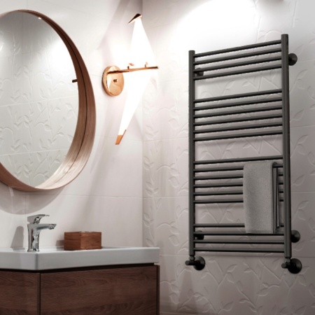 Полотенцесушитель Royal Thermo Casa black П14 500х800 электро (встроен. диммер)