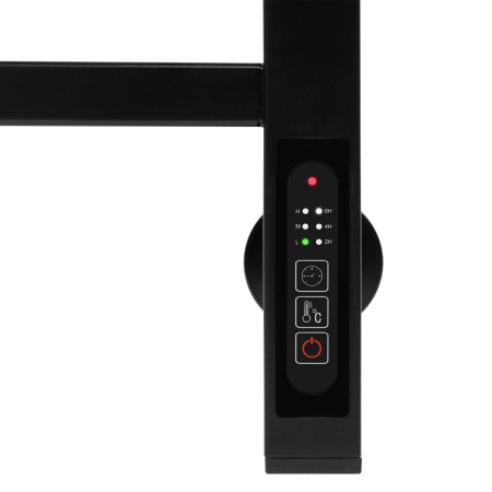 Полотенцесушитель Royal Thermo Axel black П6 500х800 электро (встроен. диммер)