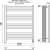 Полотенцесушитель Royal Thermo Stato П17 500х1200 электро (встроен. диммер)