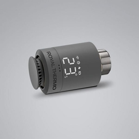 Термостат радиаторный электронный ROYAL THERMO Smart Heat, серебристый