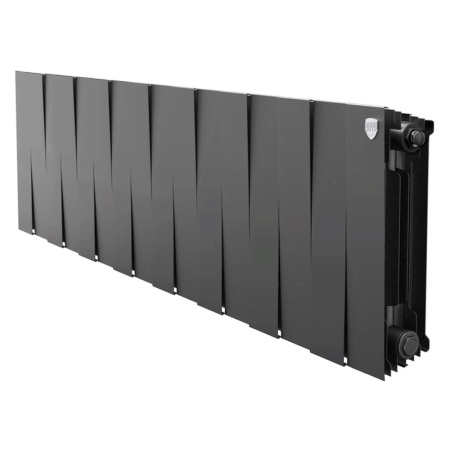 Радиатор биметаллический Royal Thermo PianoForte 300 Чёрный - 16 секц.
