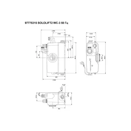 Канализационная установка SOLOLIFT 2 WC-3