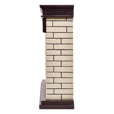 Портал Bricks 25 камень бежевый, шпон темный дуб