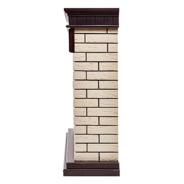 Портал Bricks 25 камень бежевый, шпон темный дуб