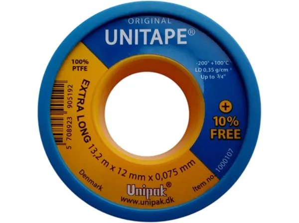 Лента UNITAPE (13,2 м х 12 мм х 0,075 мм, LD=0,35 г/см) (син. упак.)