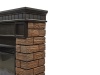 Портал Bricks Wood 25 камень темный, шпон венге