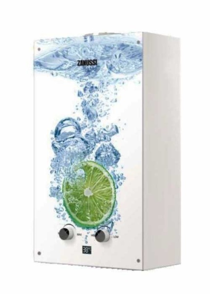 Газовая колонка Zanussi GWH 10 Fonte Glass Lime
