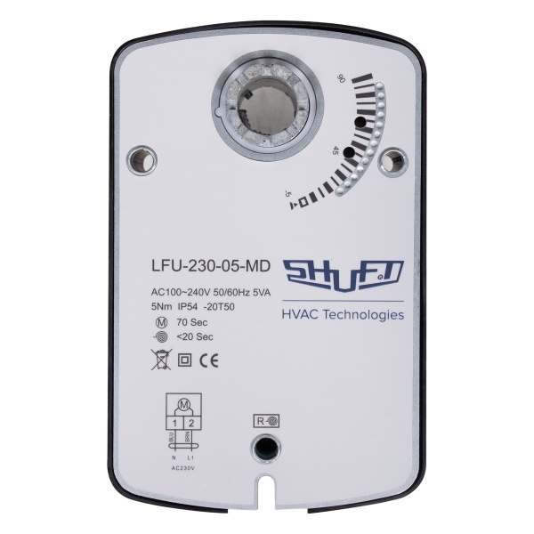 Электропривод с возвратной пружиной SHUFT LFU-230-05-MD