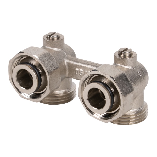 Узел нижнего подключения угловой ROYAL THERMO ½"х3/4"EK