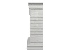 Портал Bricks 25 камень белый, белая эмаль