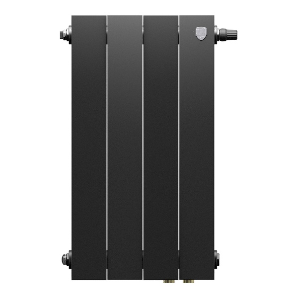 Радиатор биметаллический Royal Thermo PianoForte 500 Чёрный VR80 - 4 секц.