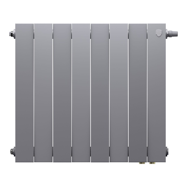 Радиатор биметаллический Royal Thermo PianoForte 500 Серебристый VR80 - 8 секц.